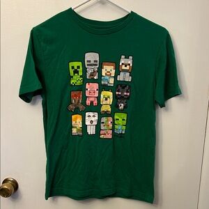 Mojang Minecraft T-shirt Green Size XL